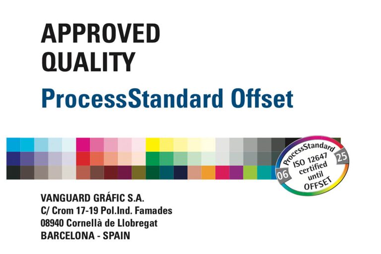 Vanguard Graphic certificado ISO 12647